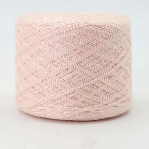 dvnFWKc Yarn for Knitting Crocheting Crafting, 250 g/Knäuel Wolle merzerisierter Schalfaden Handstrickstab Nadelfaden DIY Häkelnadel Pullover Hut Material(Light Powder) von dvnFWKc