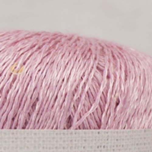 dvnFWKc Yarn for Knitting Crocheting Crafting, 40 g seidiges Paillettengarn, feine Wolle, handgestrickt, gehäkeltes Leinengarn, Perlen, DIY-Spitzenlinie, Hemd, Schal, Häkelgarn(Dark pink) von dvnFWKc