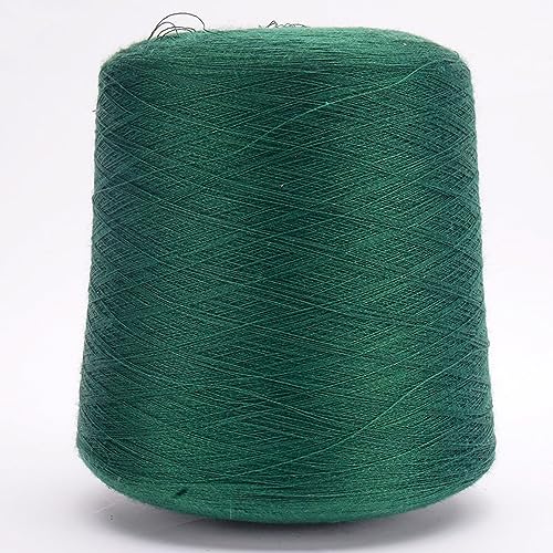 dvnFWKc Yarn for Knitting Crocheting Crafting, 510 g natürliches, weiches Seidengarn, feine echte Seide, Bio-Garn for Häkeln, Stricken, Weben, Nähen(Green) von dvnFWKc