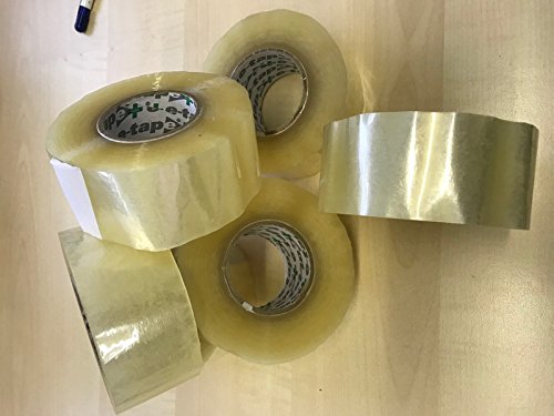 e-tape Packet Klebeband Rolle 48 mm breit x 150 Meter lang 6 Rollen transparent Packetband von e-tape