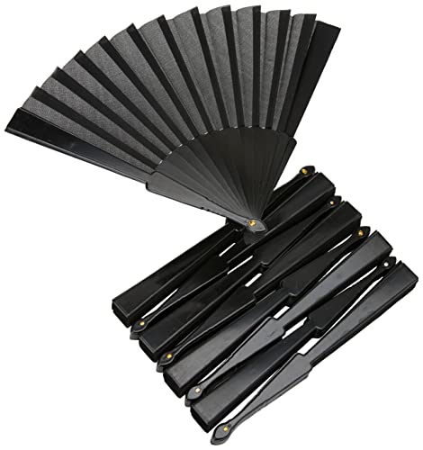 eBuyGB Handheld Pretty Fan – Wedding Favour und Zubehör, plastik, Schwarz, 25.4 x 14.81 x 5.21 cm von eBuyGB