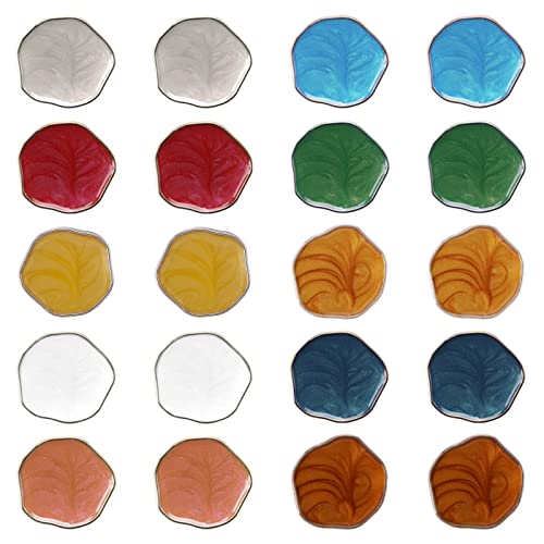 50PCS 21mm Kleidung Knöpfe mit Schaft Kunststoff Dekoration Knöpfe Unregelmäßige Form Dekoration Verschluss Für Nähen Trenchcoat Weste DIY Kunst Handwerk Gemischte Farbe von eMagTech