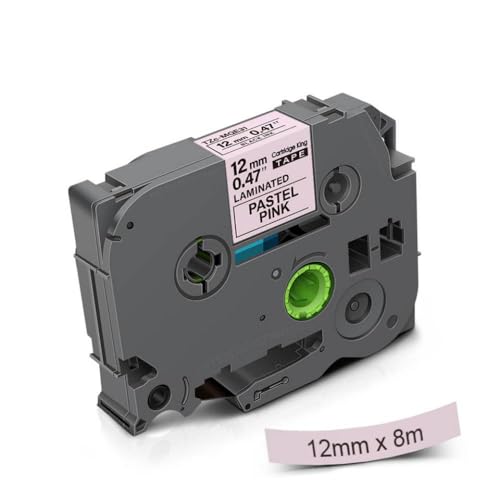 12-mm-Etikettenband kompatibel mit Tze Tze231 Tze-MQP35 Tze-MQ531 Tze-MQE31 Tze-MQF31 Kompatibel mit PT-Etikett-Macher 1PK(TZe-MQE31) von eRgDFS