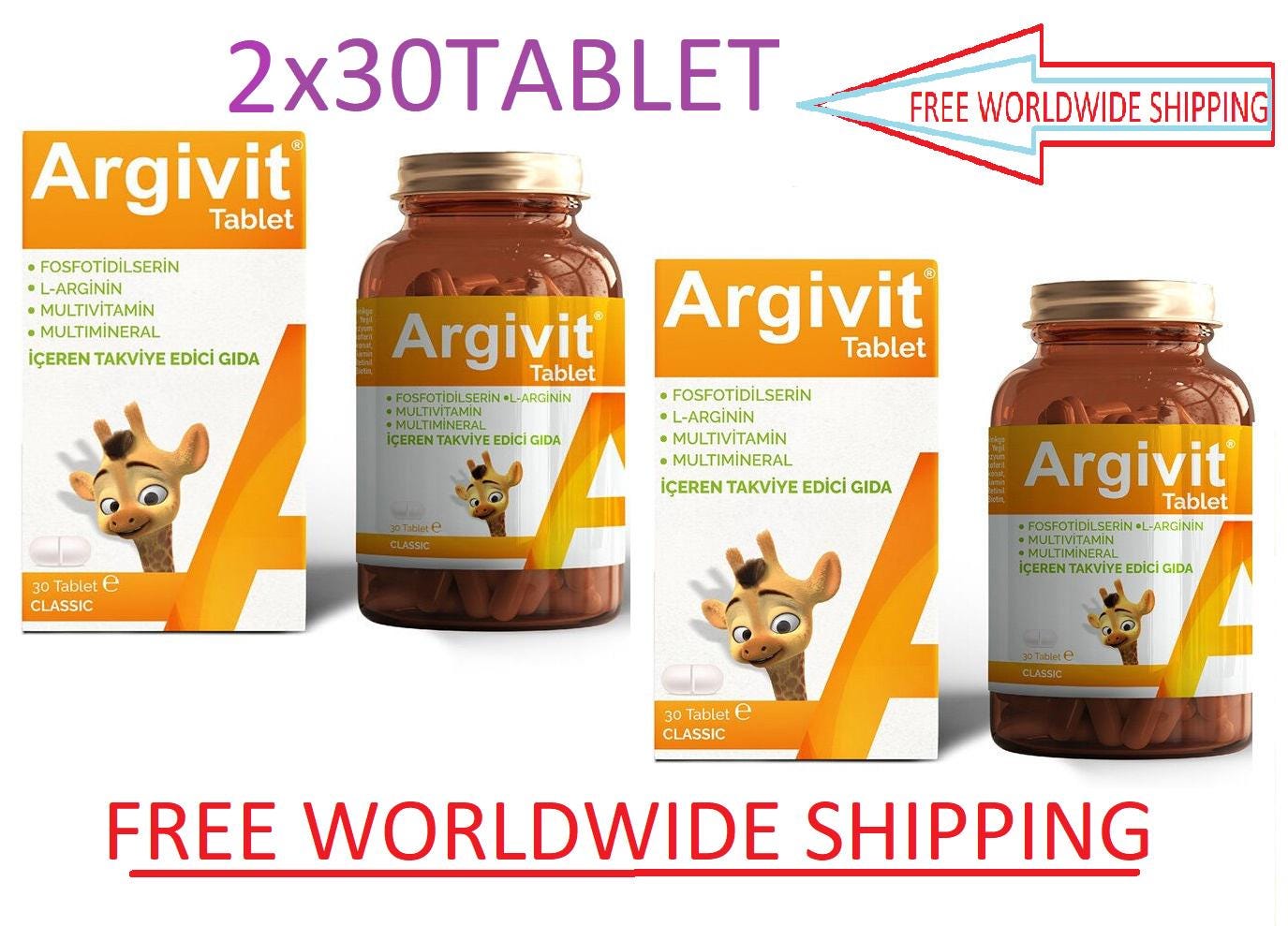 Argivit® Classic Tabletten - 2 Boxen Mit Je 30 von easyFarma