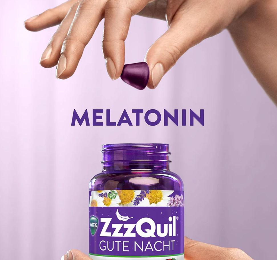 Zzz Quil Gute Nacht Melatonin 60=>Tablets - Natürlich Schneller Einschlafen von easyFarma