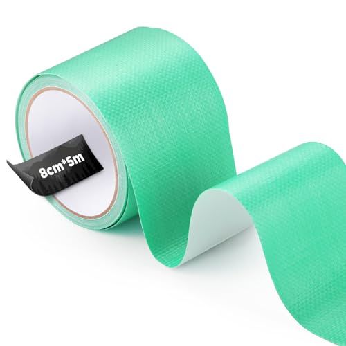 ecooe PE Planenband, Reparaturklebeband 5M x 8CM, Wasserabweisend Klebeband für Zelt, Sonnenschirms, Pavillon, Plane, lkw abdeckplane, Markise, Awning, Zelt Reparaturband Grün von ecooe