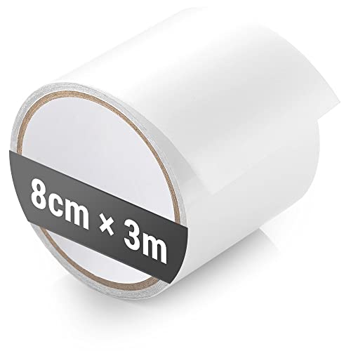 ecooe Zelt Klebeband 3M x 8CM Zelt Klebebänder Reparaturband Transparent wasserdichte Professionell geeignet für PVC-beschichtetes Zelt markisen Pavillon Flicken von ecooe