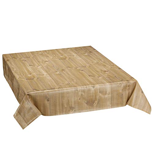 ecosoul Wachstuchtischdecke Old Wood Holz Bretter Bohlen Outdoor Paneele Treibholz Meterware (6 €/Meter) Schutzdecke Breite: 140cm Länge: 1m von ecosoul