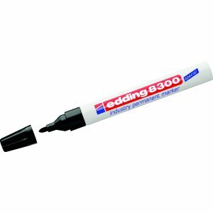 edding 10 x Permanentmarker 8300 Industry permanent Marker schwarz Rundspitze von edding