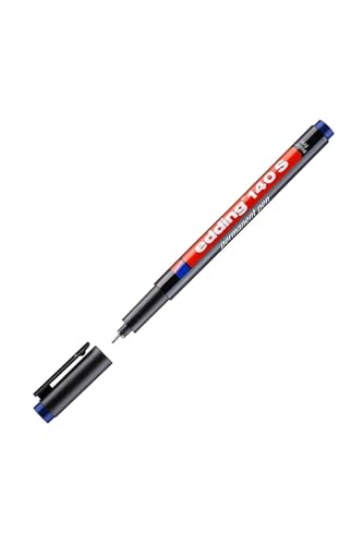 Edding 140 003 140 S - OHP-Marker, Permanent, 0,3 mm, blau, 1 Stück von edding