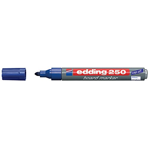 Edding 4-250003 Flip Chart-Stifte, Whiteboardmarker, Etuis und Zubehör Boardmarker 1,5-3 mm blau von edding