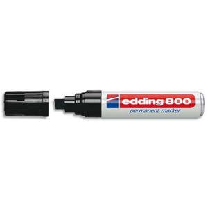 Edding 5 Stück Marker edding 800 Permanent, Körper Alu – Spitze biseautée- Farbe schwarz von edding