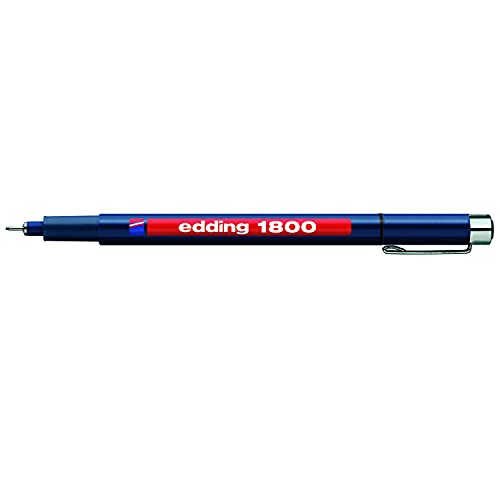 Edding Faserzeichner edding 1800 profipen 0.1, ca. 0,25 mm, schwarz von edding