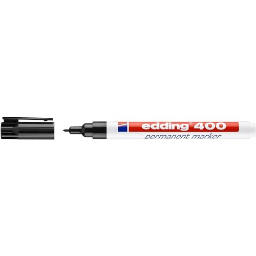 Edding Permanentmarker 400, nachfllbar, 1 mm, schwarz von edding