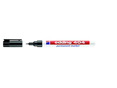 Edding Permanentmarker 404 0,75mm schwarz (schwarz, 20er Pack) von edding