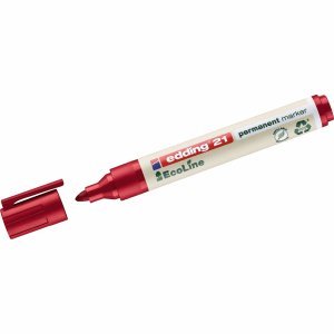 Edding Permanentmarker edding 21 EcoLine nachfüllbar 1,5-3mm Rot von edding