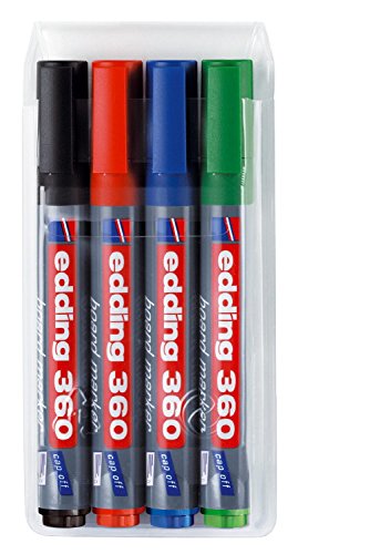 Whiteboardmarker 360, 1,5-3,0mm, 4er-Set von edding