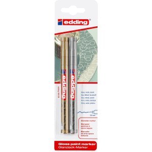 edding 10 x Glanzlack-Marker Creative 780 0,8mm Gold/Silber von edding