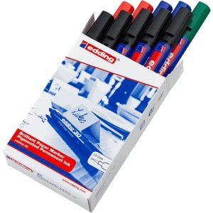 edding 10 x Pigmentmarker 30 Brilliant Paper Marker 1,5-3mm Sortiert von edding