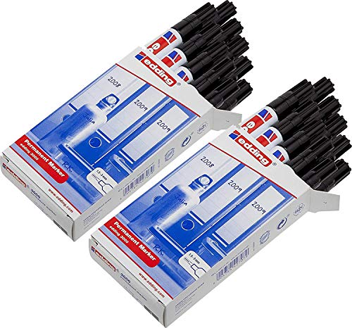 edding 3000 Permanent-Marker schwarz, 50er Pack von edding