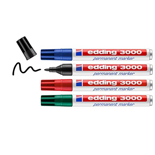 e-3000/4 BL Org permanent marker sort. von edding