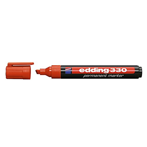 edding 4-330002 Permanentmarker 330-2 rot, 1 Stück von edding