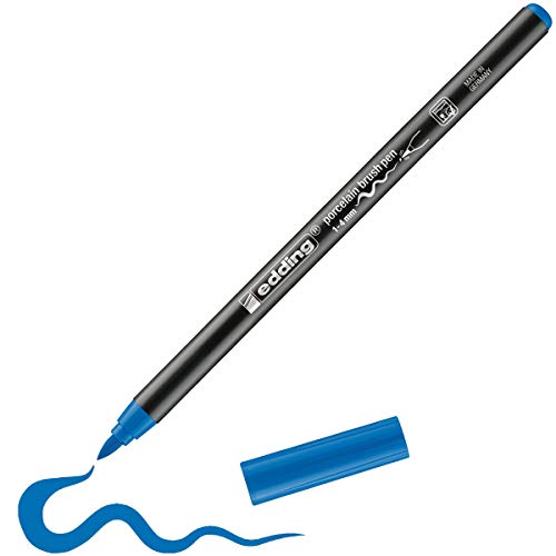 e-4200 porcelain brushpen hellblau von edding