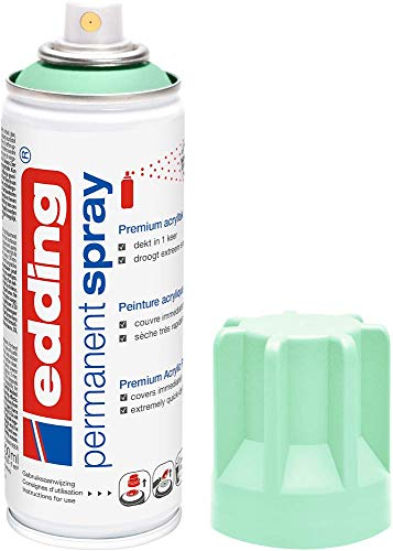 Edding 5200 Permanent-Spray, Neo-Minze, 200 ml, Acrylfarbe zum Bemalen oder Dekorieren von Glas, Metall, Holz, Keramik, Kunststoff, Leinwand - Acrylfarbe Aerosol von edding