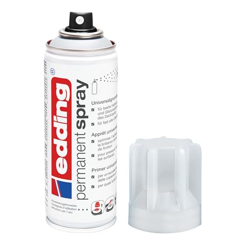 edding 5200 Permanent Spray Universalgrundierung - 200 ml - Grundierung zur Vorbereitung von lackierfähigen Oberflächen wie Glas, Metall, Holz, Keramik, Leinwand von edding