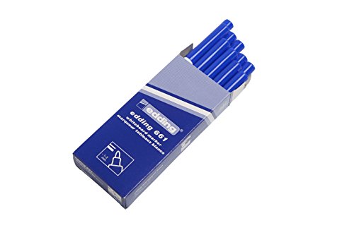 edding 661 –Marker für Whiteboard blau, 10 pack von edding