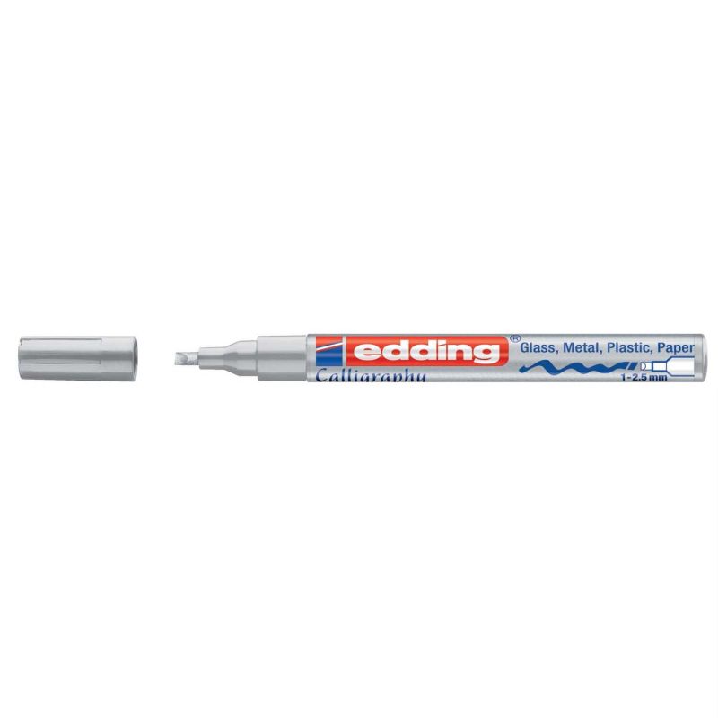 753 calligraphy paintmarker silber 1-2,5mm von Edding