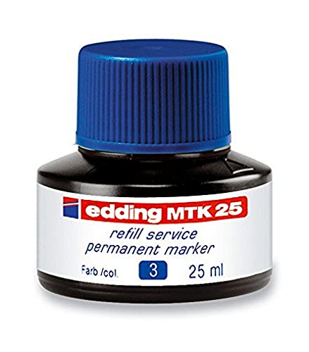 edding MTK 25 Nachfülltinte - rot - 25 ml - mit Kapillarsystem, ideal zum sauberen und unkomplizierten Nachfüllen von fast allen edding Permanentmarkern von edding