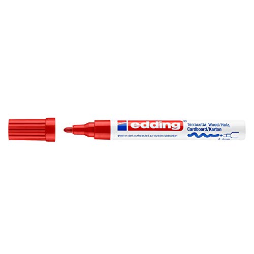 edding Mattlack-Marker edding 4000 creative, 2-4 mm, rot von edding