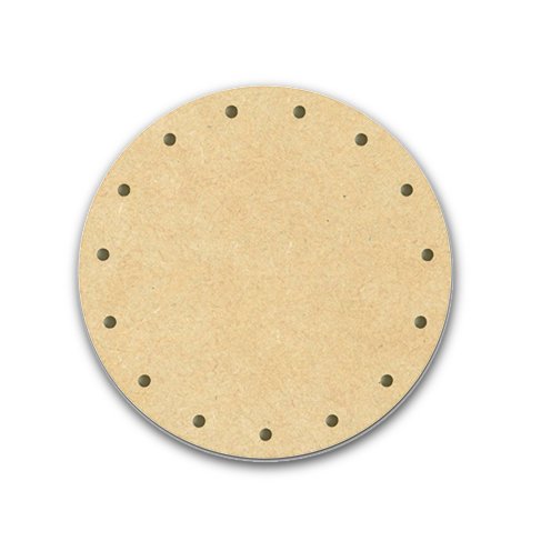 Boden für Peddigrohr, Korbflechtboden 9cm, MDF gebohrt von efco