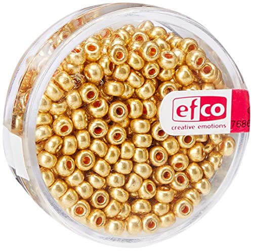 EFCO 1024396 3.5 mm 17 g Indianerperlen Metallic, Old Gold von efco