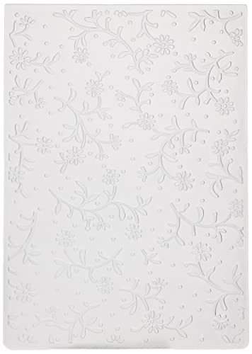 Efco 4254024 Embossing Stencil Flower Spray Schablone, Kunststoff, farblos, 106mm x 150mm von efco