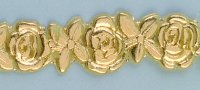 Efco "Blumen Wachs Dekoration Grenze, Gold Brilliant, 200 x 10 mm von efco