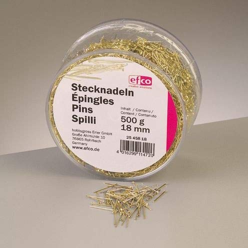 Efco Stecknadeln 13mm 500g gold/vergoldet von efco