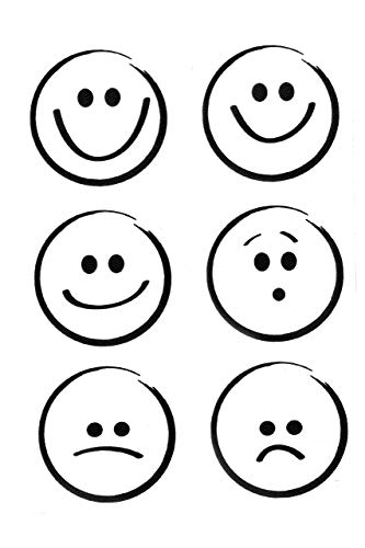 Efco – Stempel klar Smileys A7/74 x 105 mm 6 Teile Transparent, 11 x 8 x 2 cm von efco