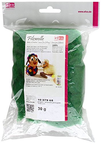 Efco – Wolle zum Filzen, grün, 30 g von efco