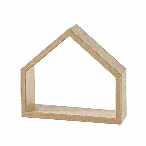 Rahmen, Haus, 17 x 19 x 5 cm Pappmachè von efco