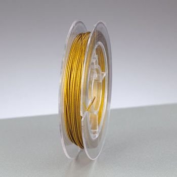 Schmuckdraht nylonummantelt, 0,38 mm, 10 m, gold von efco
