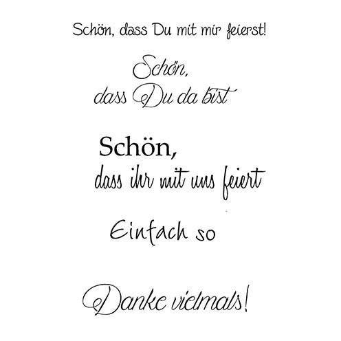 Stempel Clear, Danke, A7 / 74 x 105 mm, 5 - teilig, transparent Stempel Clear, Danke, A7 / 74 x 105 mm, 5 - teilig, transparent von efco