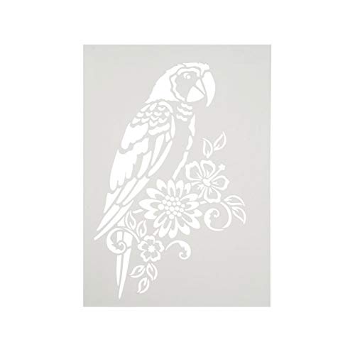 Stencils Papagei und Blumen von efco