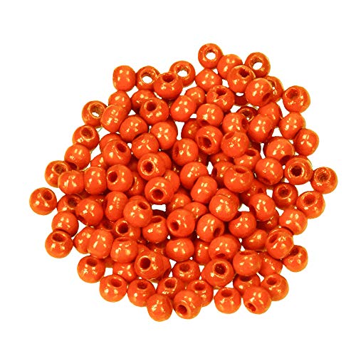 efco 1401216 Holz-Perlen orange 14 mm, 18 Stück von efco