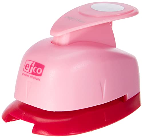 efco 1790016 Stanzer S, Oval Motivstanzer, Kern: Metall, Pink, 6 x 4 x 4,5 cm von efco