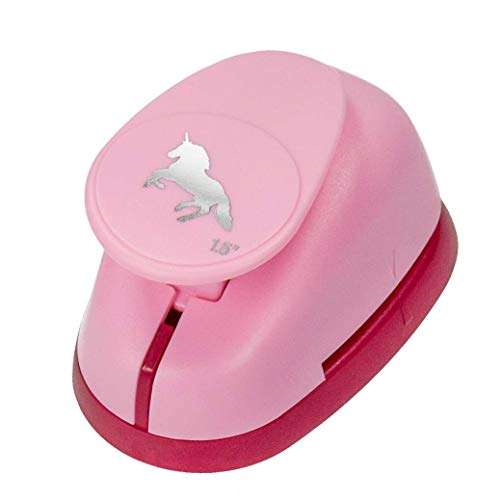 efco 1793506 Stanzer L, Einhorn 1 Motivstanzer, Kern: Metall, Pink, 9, 5 x 6, cm von efco