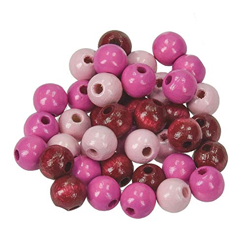 efco Holzperlen, Holz, pinkmix, 8 mm/ø 2,3 mm, 118 von efco