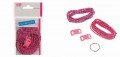 efco Sortiment Paracord Seil Starter Kit, Mischung aus Polyester, Fuchsia/Weiß/Blau, 2 mm x 2 m von efco