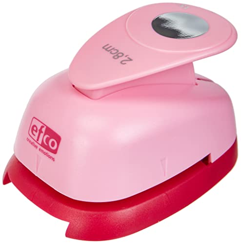 efco Stanzer L, Kreis 1-1/8 Inch Motivstanzer, Kern: Metall, pink, 9,5 x 6,5 x 6 cm von efco